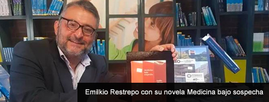 Emilkio Restrepo con su novela Medicina bajo sospecha